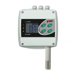 COMET H3020 temperature and humidity regulator with two relay outputs.