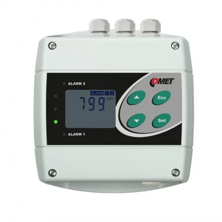 COMET H5024 CO2 concentration transmitter with two relay outputs.