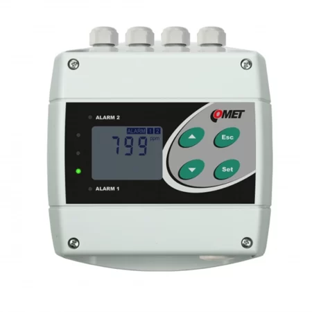 COMET H5324 CO2 concentration transmitter with RS232 and two relay outputs.