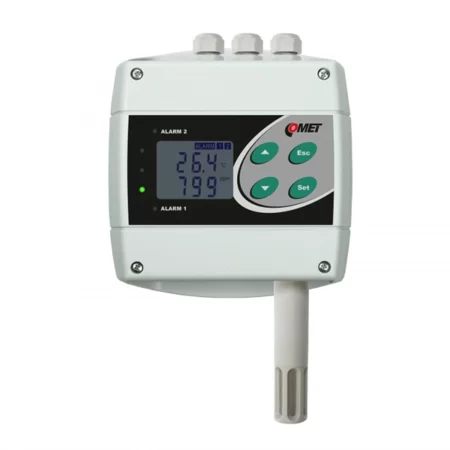 COMET H6020 temperature, humidity, CO2 transmitter with two relay outputs.