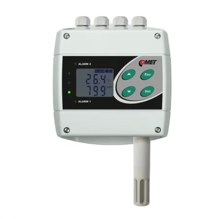 COMET H6320 temperature, humidity and CO2 transmitter with two relay and RS232 outputs.