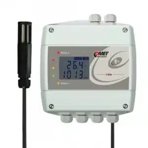 COMET H7531 thermometer hygrometer barometer with Ethernet interface and relays.