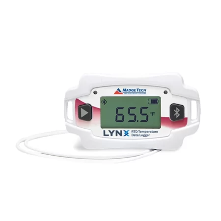 MadgeTech LynxPro bluetooth Temperature data logger with RTD probe.