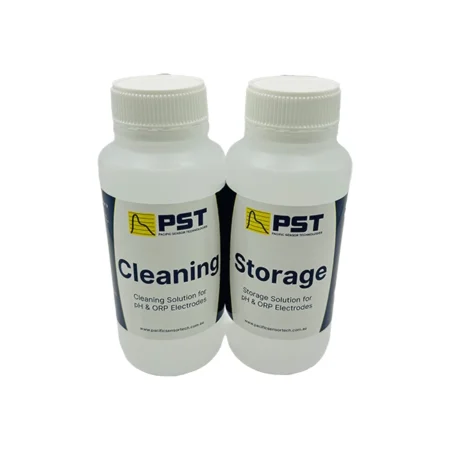 Maintenance Kit for pH / ORP Meters and Testers includes electrode cleaning solution and electrode storage solution.